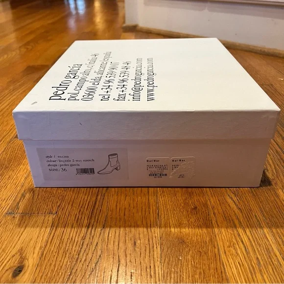 NIB- Pedro Garcia Encina nude 2 way ankle stretch sock ankle boot - Size 36/US 6
